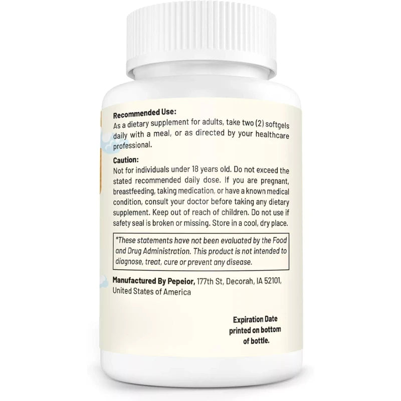 Pepeior Pepeior Urolithin A 2000MG 3-in-1 Proprietary Blend - 120 Softgels - EXP 01/2027
