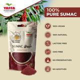 Yaffa Premium Ground Palestinian Sumac Spice Powder – 250g (Pack of 2) - Enhance Your Dishes with Traditional Flavours - Perfect for Cooking, Sprinkling or Just as a Herb to add That Tangy Taste
