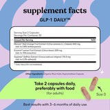 Lemme GLP-1 Daily – Reduce Hunger & Cravings, Boost GLP-1 & Support Weight Management | Clinically Studied Ingredients | 1-Month Supply (60 Capsules)