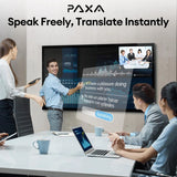 PAXA AI Translation Earbuds Real Time 3-in-1 Language Translator Earbuds 145 Languages & Accents Bluetooth 5.4 Translation Translating HD Sound Audifonos Traductores Inglés Español, OpenAir5 White