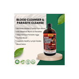 100% Pure Livingston Naturals Blood Cleanser and Parasite Cleanse 16oz Organic and Vegan