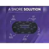 snoozzzed Mouth Tape for Sleeping - (30 Night Supply) Reduces Snoring, Restful Sleep, Hypoallergenic Sleep Aid Comfort, Skincare Mouthtape Mask