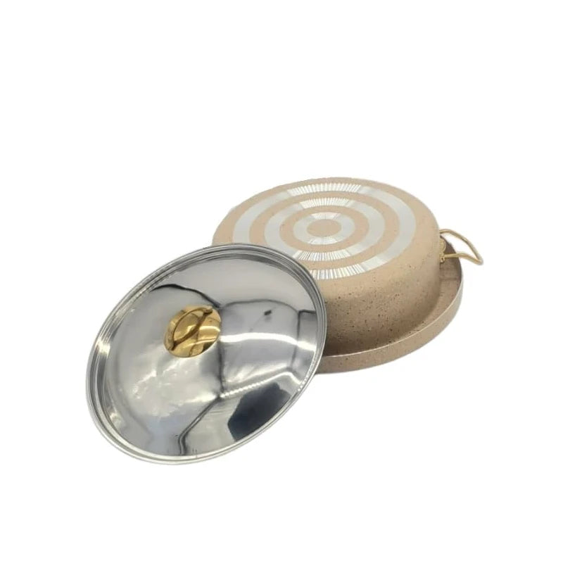 Maqluba (Makloubah) Aluminum Non-Stick Granit Coated Pot طنجرة المقلوبه