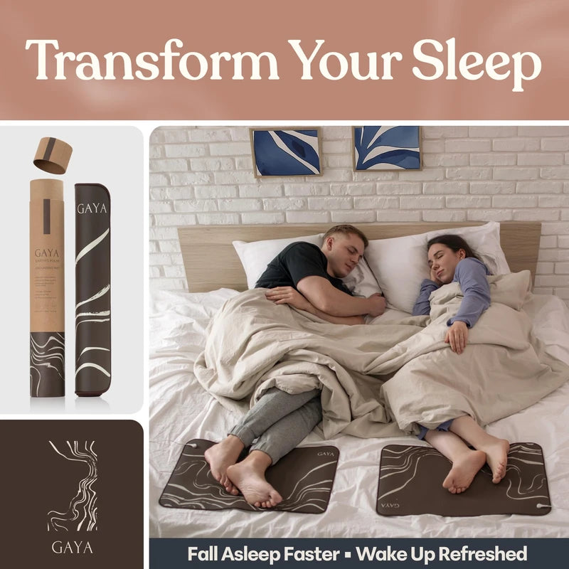 Grounding Mat for Sleeping Improvement, Back Pain Relief, Muscle Relaxation & Stress Relief, Grounding Mat for Bed, Grounding Mat for Desk, Earth Grounding Mats, Grounding Pad for Bed, (24'' X 16'')