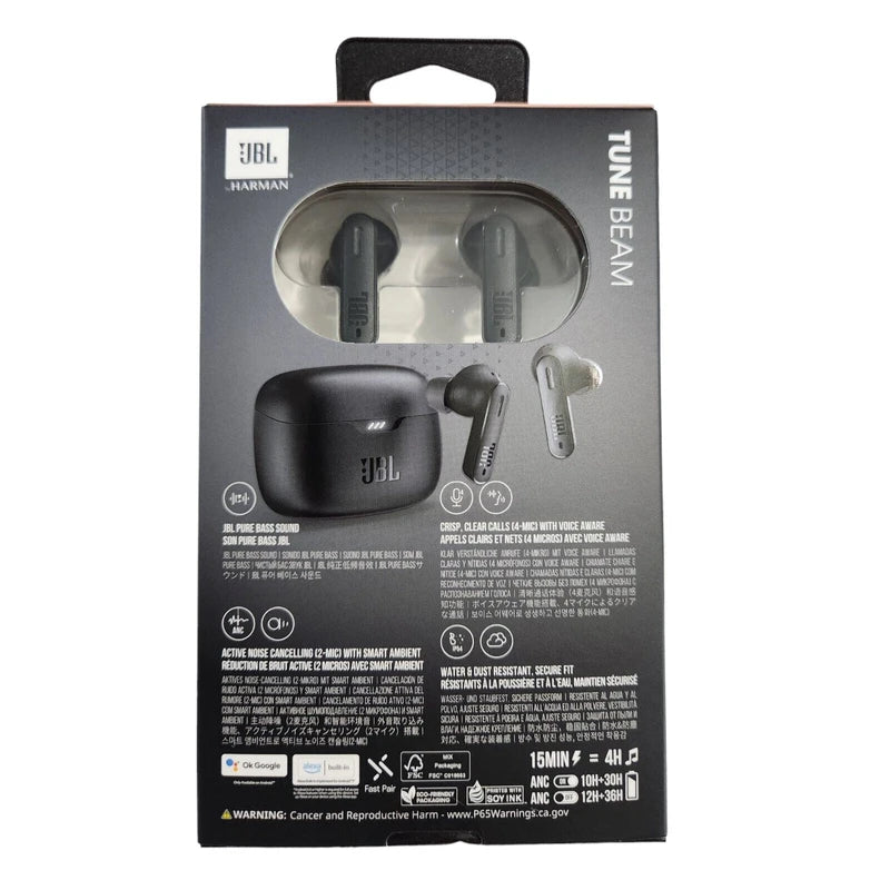 JBL Earbuds pure bass zero noise Tune Beam New