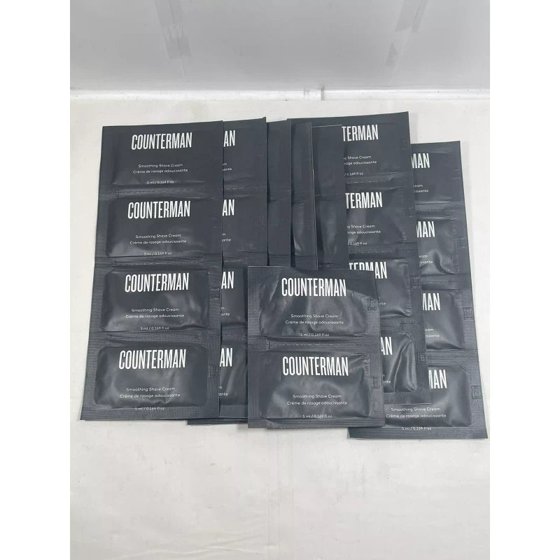 Counterman Smoothing Shave Cream CounterMan Lot Of 70 Samples by 5ml /  350 ml In Total