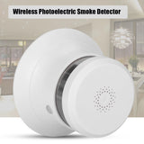 80dB Mini Wireless Photoelectric Smoke Detector Fire Protection Alarm Sensor for Home Security