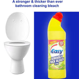 Easy Seriously Thick Bleach Citrus -750ml, (Case of 12)  Extended Germ remover - Long Lasting Protection - Bathroom Toilet Surface Cleaner - Prevent Limescale Household Cleaning