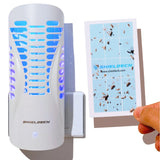 Shieldeck Flying Insect Trap Plug in - Indoor Fruit Fly Trap, Gnat Trap, and Mosquito Trap - Bug Catcher Traps with UV Light for House Indoors (1 Device + 5 Refills) (Device)