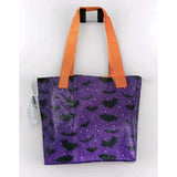 Ikea Hostagille Halloween 3 Gallon Tote Bag Purple Bats Halloween