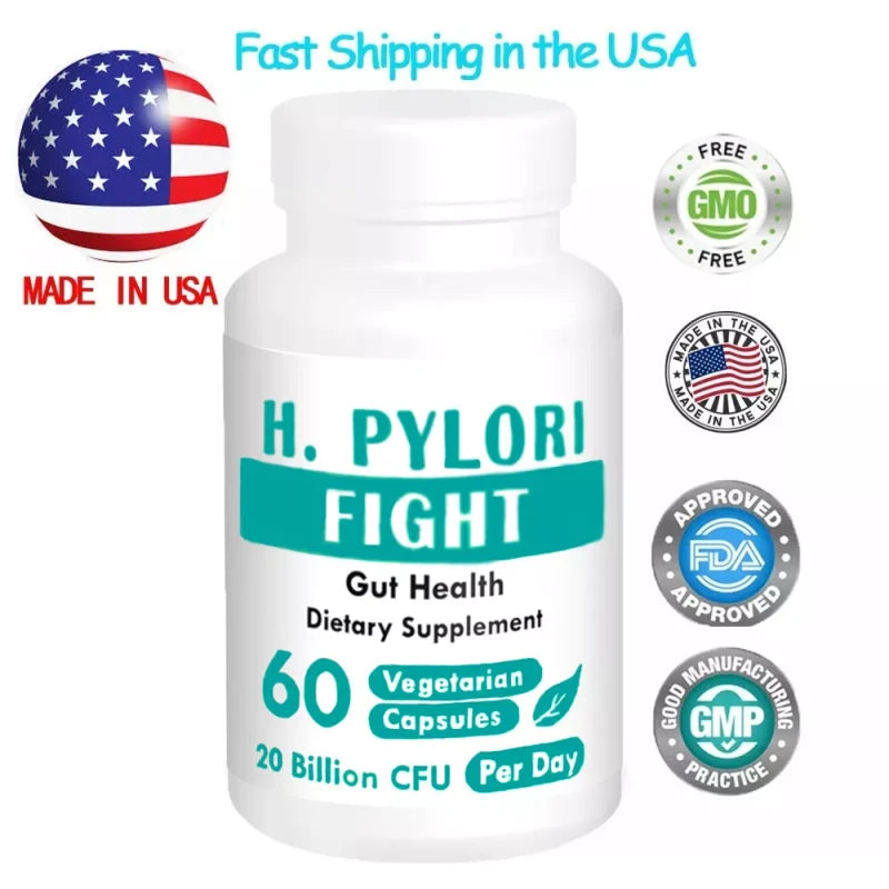 H. PYLORI FIGHT Lactobacillus Reuteri Probiotic Acid Stomachache 60ct SUPERSMART