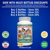 Nzymes® Antioxidant Complex for People of All Ages. Powerful antioxidant Formula for Today's Environmental Challenges. - 720 Count - Made in The USA