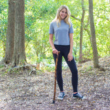 RMS Wood Cane - 36 Inches Natural Wood Walking Stick - Handcrafted Wooden Offset Cane for Men or Women (Spiral)