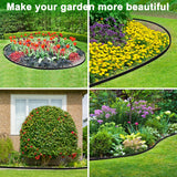 1.5 Inch x 66FT Garden Edging Border,Landscaping with 90pcs Spikes