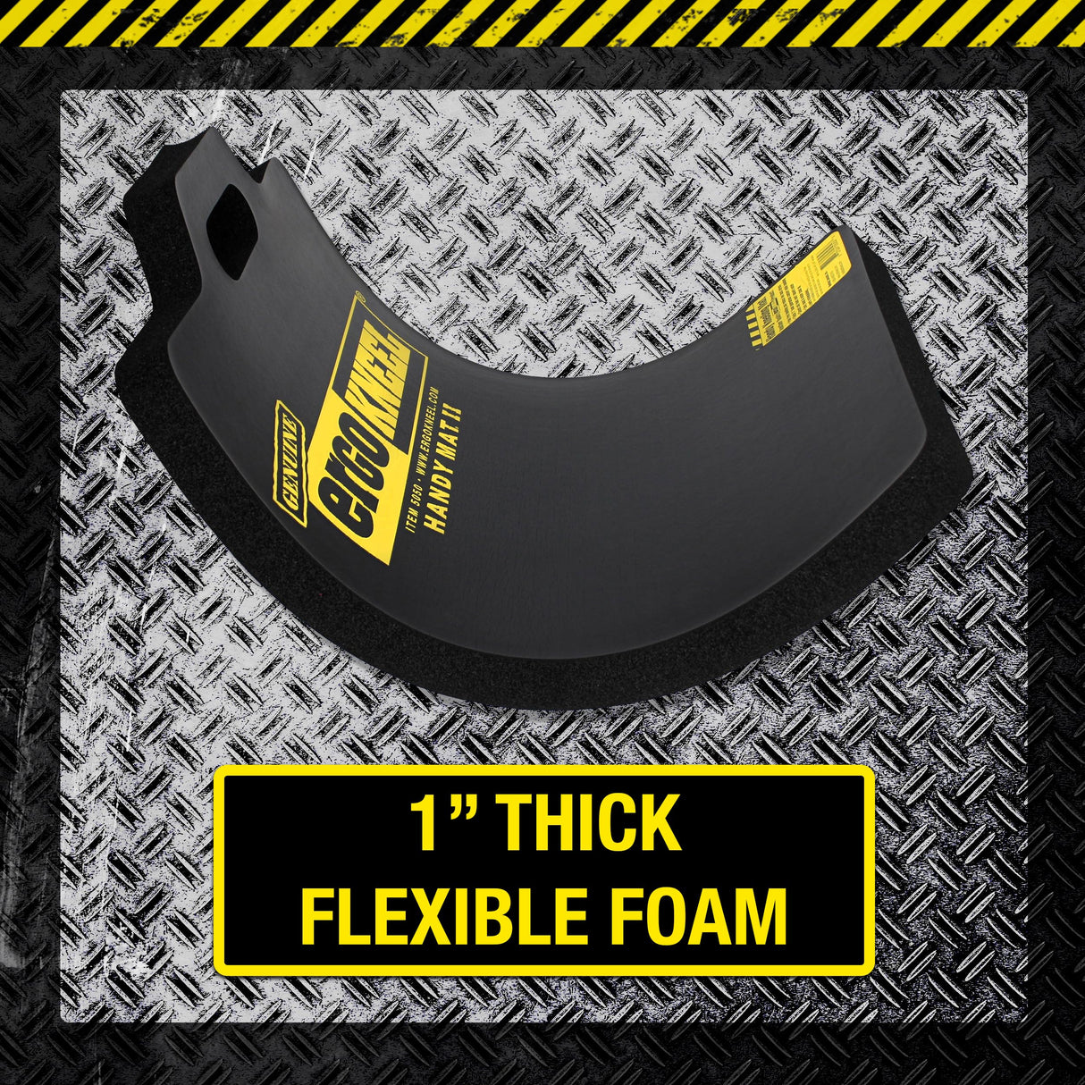 ErgoKneel Foam Kneeling Pad – Extra Thick 1” Kneeling Mat 14” x 21” | Large Working Pad for Knees & Back | Heavy-Duty Anti-Fatigue Knee Mat | Portable Industrial Kneeling Pad