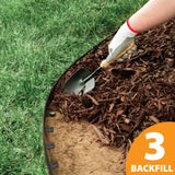 EasyFlex Aluminum No-Dig Landscape Edging for Landscape or Paver Projects, 10 Metal Edging Pieces with Spikes, 50 Feet, Black