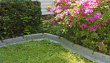 Emsco Group 2032HD Bedrocks Trim-Free Gray, 20 Feet – Natural Stacked Slate Design Garden Lawn Edging