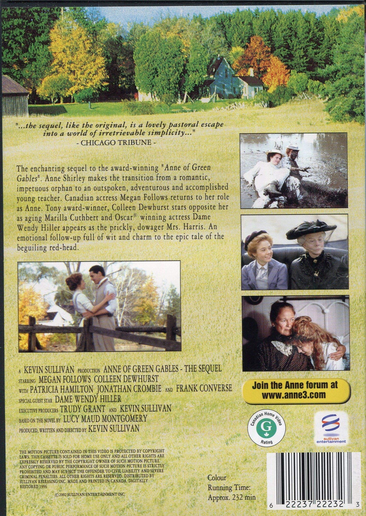 Anne Of Green Gables - The Sequel [DVD]
