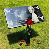Human Memorial Stones Personalized, Grave Markers, Customized Permanent Use Porcelain Photo, Memorial Plaque Outdoors, Headstones for Graves