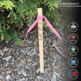 25 Pack Wooden Garden Stakes, 17.5" Long x 3/4" Wide, Made in USA Pine Plant Markers, Chisel Point Yard Stakes for Gardening, Landscaping, Row Labels, Signs & Crafts