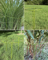 10-Pack Plant Support Stakes, Heavy Duty Steel Plant Stakes as Monstera Plant Support & Peony Cages, Metal Garden Stakes for Indoor Outdoor Plants, Snake Plant & Vine Support, 10" W x 15.8" H