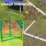 40 Pieces 12-Inch Garden Ground Stakes Galvanized Steel J Shape Hook Rebar Stake - Heavy Duty Anchors for Tents, Position Kits,Fences, and Trampolines