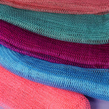 AFRIKI African Net Sponge, Authentic African Exfoliating Sponge, Black Owned, Back Scrubber, 45inch Long, for Normal to Sensitive Skin, for Daily use, Sky Collection