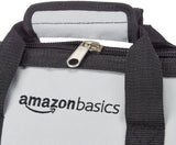 Amazon Basics Durable Wear-Resistant Tool Storage Bag with Adjustable Shoulder Strap,Portable Tool Organizer,16 in,Black & Grey,(Pack of 8)