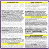 OdoBan Disinfectant Concentrate and Odor Eliminator, Made in the USA, Lavender Scent, 4 Gallons