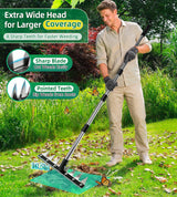 Weeding Rake Puller Tool for Garden,Heavy Duty Iron Weed Puller Cutter Tool