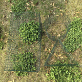 KEOHOLI 10 Packs Plant Protectors Cages from Animals, 12" x 12" 30 Pcs Wire Meshs with 200 Pcs Zip Ties and 30 Pcs Stakes, Plant Protector Cages from Rabbits Squirrels Chicken for Vegetables Flowers