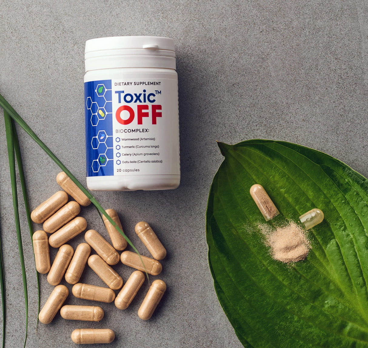 TOXIC OFF | Daily Easy Swallow Capsules,20.0 Servings (Pack of 1)