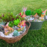 Mood Lab Fairy Garden Decor Figurines - Decorative Resin Pond Statues (5 Pieces) for Indoor & Outdoor Decor
