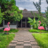 Pink Flamingos Yard Decorations Decor Ornaments for Outdoor Lawn Garden 2pk