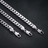 HIMSTORY Silver Bracelet for Men, 7mm 925 Sterling Silver Cuban Link Bracelet Diamond Cut Silver Bracelets Jewelry Gifts for Boyfriend Husband(8.5 Inches)