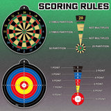 Dart Board - 12pcs Magnetic Darts - Excellent Indoor Game and Party Games