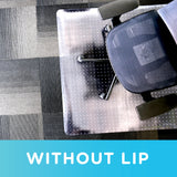 Dimex Office Chair Mat for Low Pile Carpet with Lip, 36" x 48", Clear