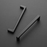 Ravinte 50 Pack Solid 5 Inch Kitchen Square Cabinet Handles Matte Black Drawer Pulls Hardware Flat Black