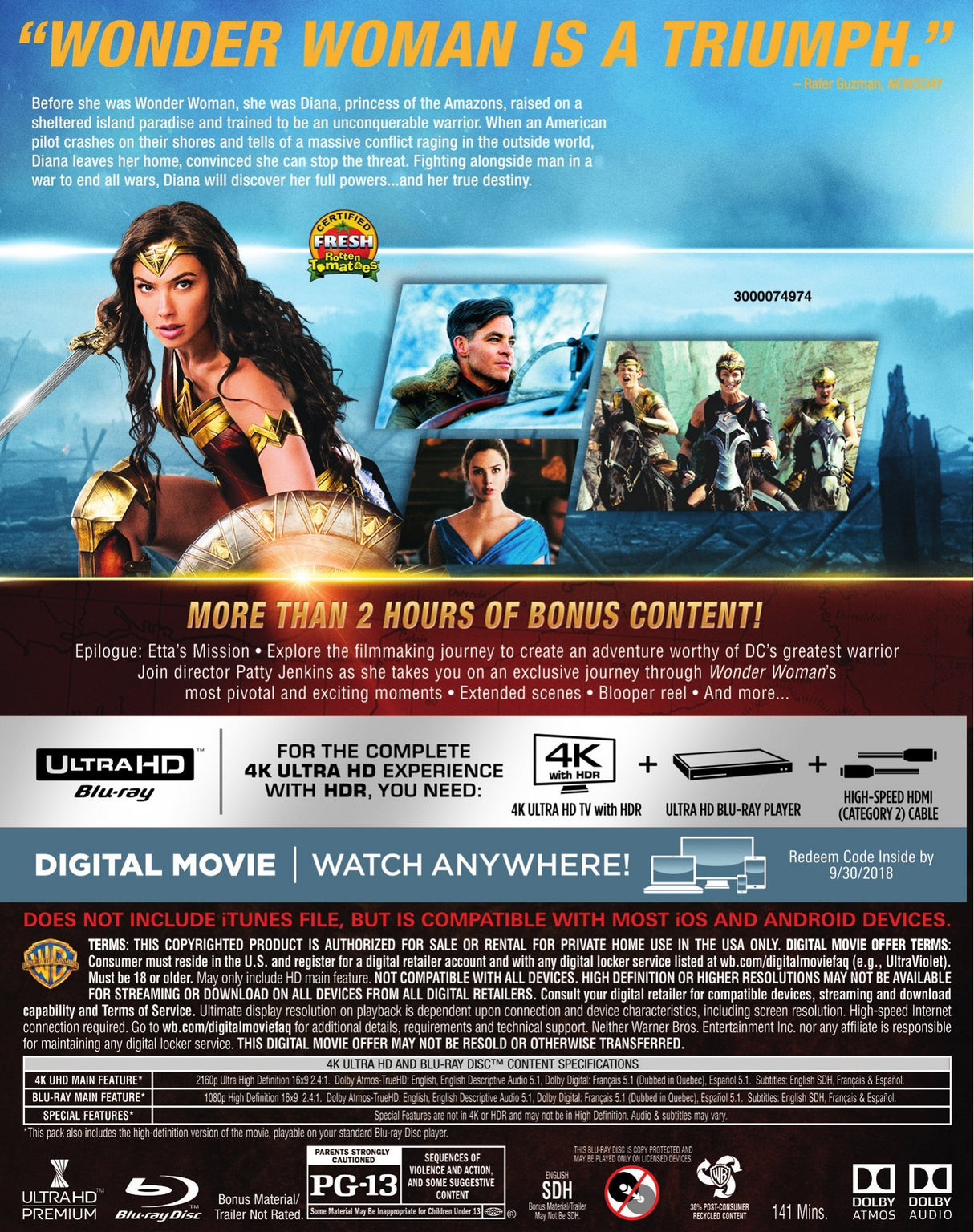 Wonder Woman (4K Ultra HD) [4K UHD]