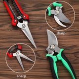 5‑Piece Garden Pruning Shears Set with Gloves & Storage Bag – Stainless Steel Trimming Scissors for Flowers, Herbs & Small Branches – Ergonomic Gardening Tools Kit (Multi-color)