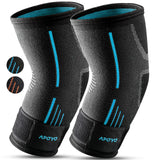 APOYO Elbow Brace for Tendonitis and Tennis Elbow, (Pair) Compression Sleeve for Arthritis, Workouts, Reduce Joint Pain During Fitness Activity (Medium)