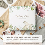 Keepsake Baby Memory Book – Timeless Gender Neutral First 5 Year Baby Book
