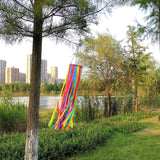 Satin Ribbon Windsock Streamer, Outdoor Decorations for Your Patio, Garden, Yard, Dock and Camper, 49-Inch, WS49-XZH