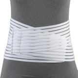 OTC Lumbosacral Support, 7-inch Lower Back, Lightweight Compression, Elastic, White, Medium