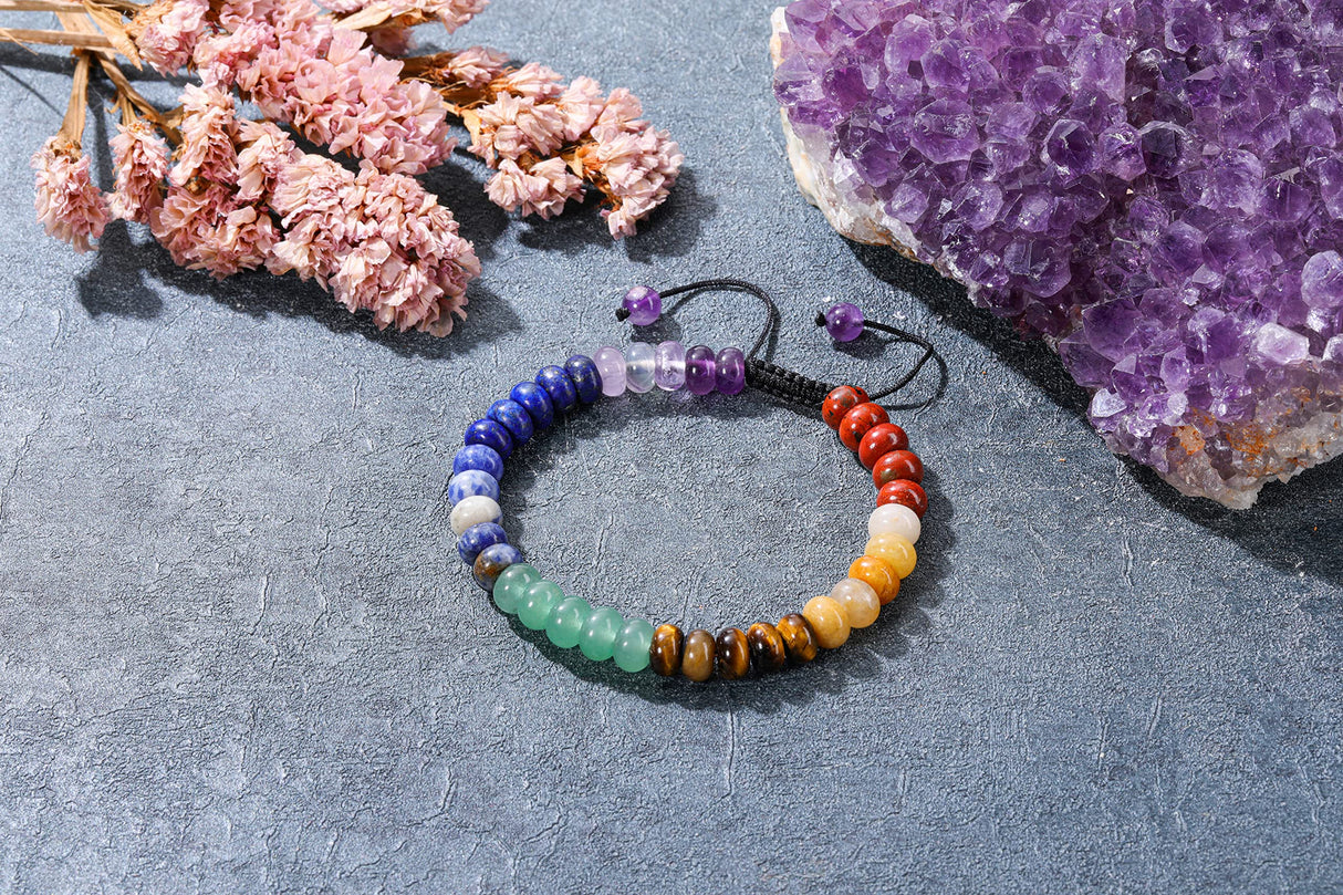 Top Plaza Beaded Chakra Bracelets for Women Men Anxiety Jewelry