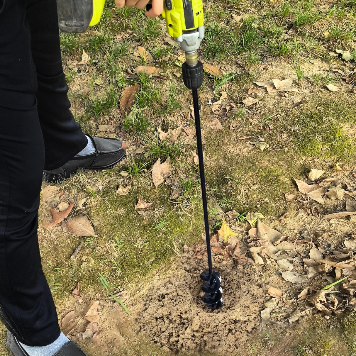 SORANGEUN 2”x32“ Auger Drill Bit for Planting, Heavy-Duty Planting Auger for Bulbs, Post Hole Digger for 3/8”Hex Drive Drill