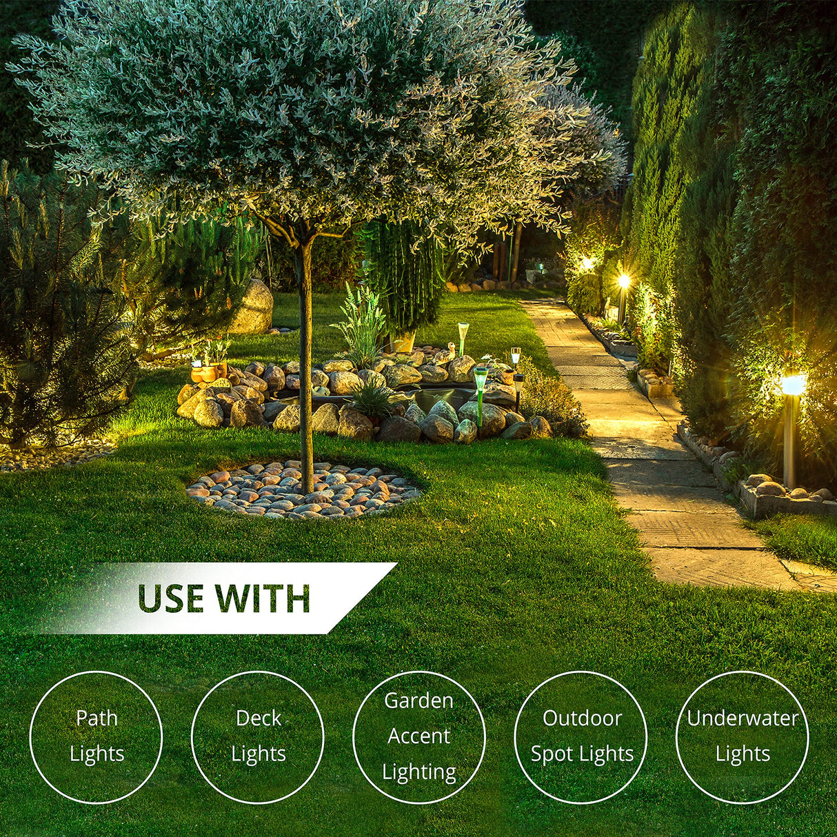 Wirefy 14/2 Low Voltage Landscape Wire 100 ft | Low Voltage Landscape Lighting Wire | Pure Copper | Outdoor Direct Burial | 14-Gauge 2-Conductor 100 Feet