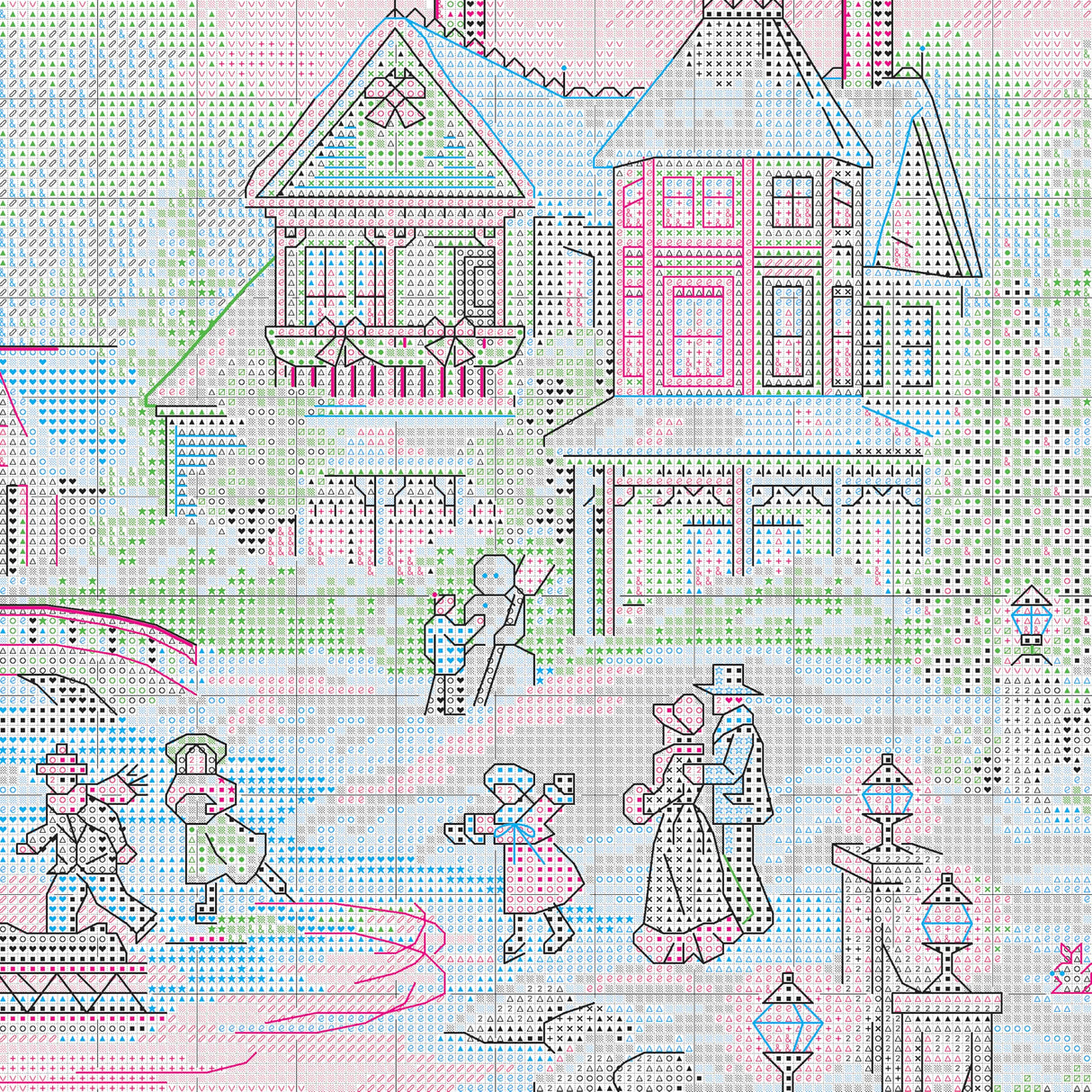 Dimensions Gold Collection Counted Cross Stitch Kit, Treasured Time Christmas Cross Stitch, 16 Count Dove Grey Aida, 16'' x 12''