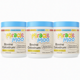 3 Pack Colostrum Supplement for Gut Health, Hair Growth, Beauty and Immune Support - Easy to Mix Grass Fed Bovine Powder - Highest IgG Plus ImmunoLin, Unflavored 60 Servings