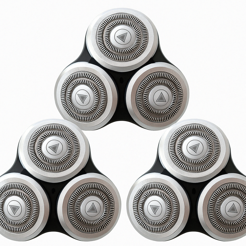 3 Pieces Replacement Shaving Head for Philips Norelco SH90/62 Series 9000 Series 8000 SensoTouch 3D S9721 S8950 S9000 S9311 S9321 S9511 S9531